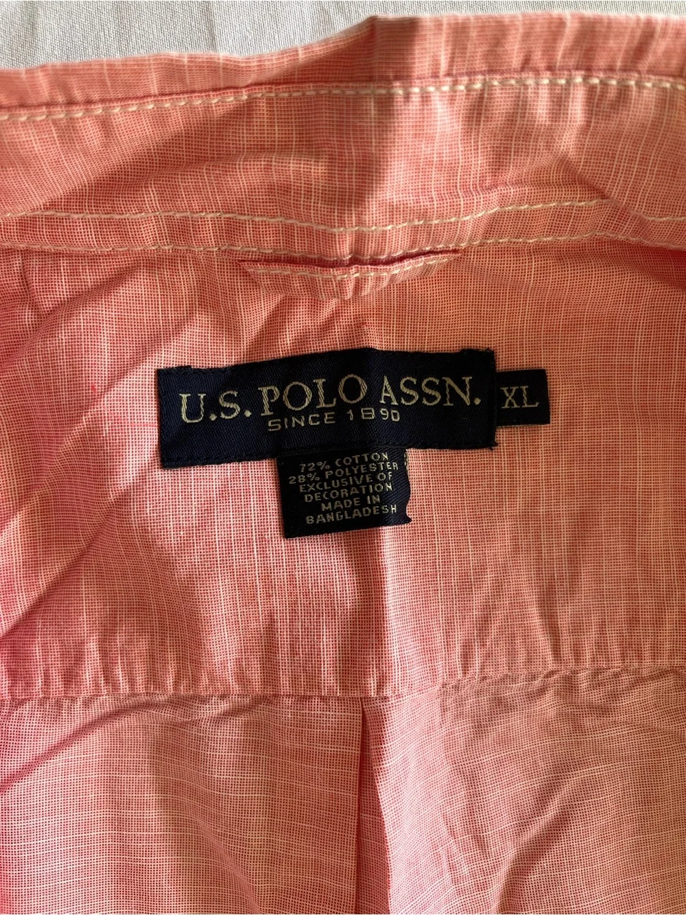 Polo by Ralph Lauren Men's Short-Sleeve Button-Down Shirt — Light Pink